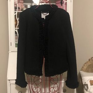 L.K. Bennett Black Tweed Jacket - NWT Size 12